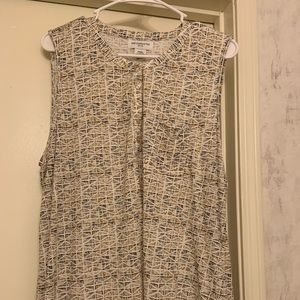Liz Claiborne button down tank top